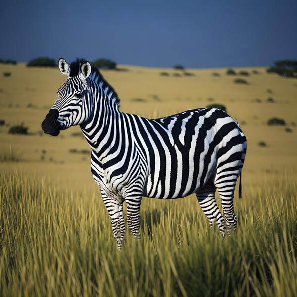 Download: The image depicts a small and adorable Baby Zebra grazing peacefully in a grass field.-banrupi
