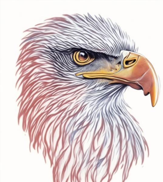 Download: An image of an  Eagle Water Painting Drawing-banrupi