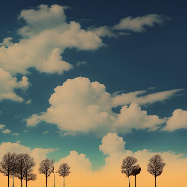 Download: This image depicts a stunning blue cloudy sky, with white fluffy clouds spread out across the entire frame.-banrupi