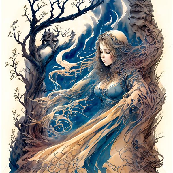 Download image of a girl art of the book cover .-banurpi
