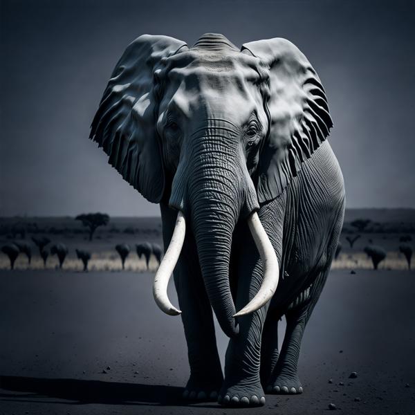 An image of a majestic elephant-banrupi