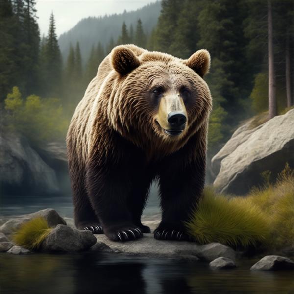 An image of a wild brown bear-banrupi