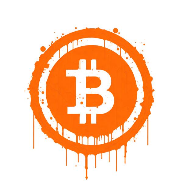 Download image of the Bitcoin logo in a bold and striking orange color-banrupi