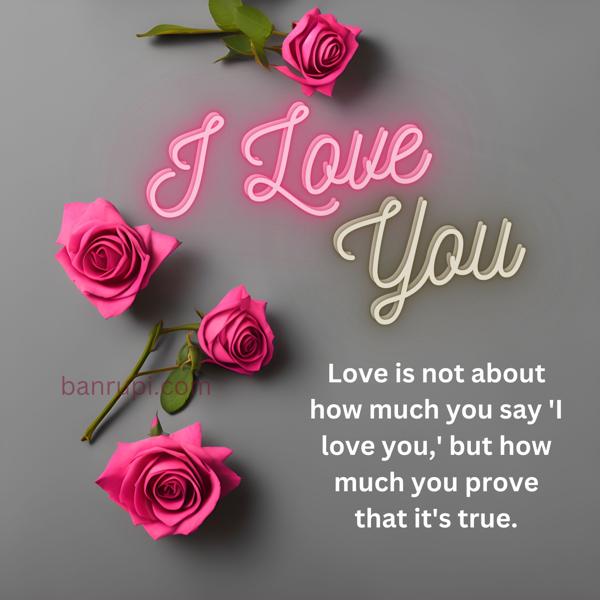 Download I Love You image with beautiful Red roses-banrupi