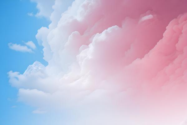 Download: The image depicts a beautiful Blue Sky with soft pink and white clouds.-banrupi