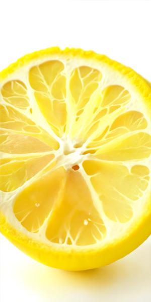 An image of a half-cut piece of lemon-banrupi